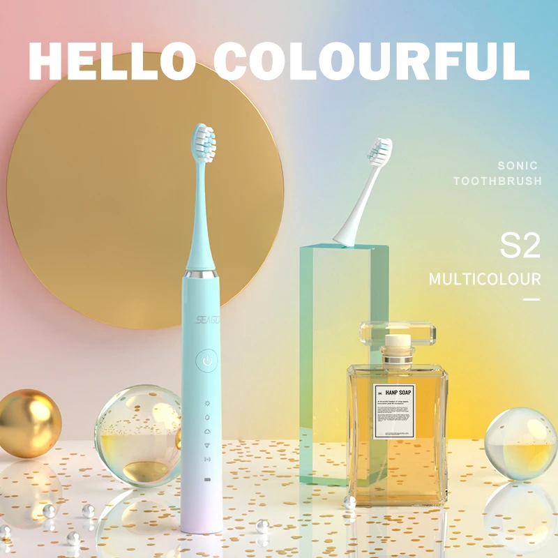 SEAGO Ultrasonic Sonic Electric Toothbrush 5 Mode USB Rechargeable Electronic Tooth Brush Waterproof Teeth Whitening Travel Case SEAGO Ultrasonic Sonic Electric Toothbrush 5 Mode USB Rechargeable Electronic Tooth Brush Waterproof Teeth Whitening Travel Case