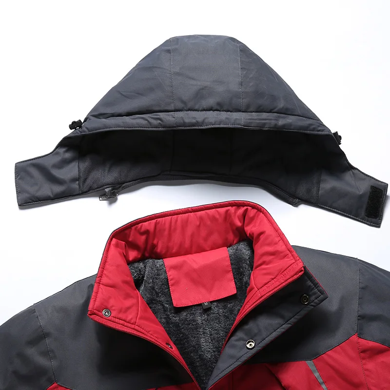 Новая зимняя куртка Мужская парка теплые флисовые мужские куртки и пальто куртки ветровка jaqueta ветрозащитные водонепроницаемые пальто Мужские 5XL