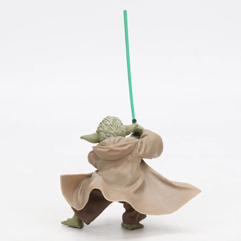 Figura de Ação em Pvc Yoda com Forcescaber Modelo de Brinquedo do o Despertar da Força Filme e tv Modelo de Figura de Anime Star Wars Cavaleiro Jedi Mestre 5 cavaleiro jedi, mestre yoda com forcescaber, modelo