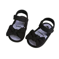 Tregren 0-18M Cute Toddler Baby Girls Sandal Shoes Summer Open Toe Non-Slip Soft Sole Flat Princess Sandals with Bowknot 2