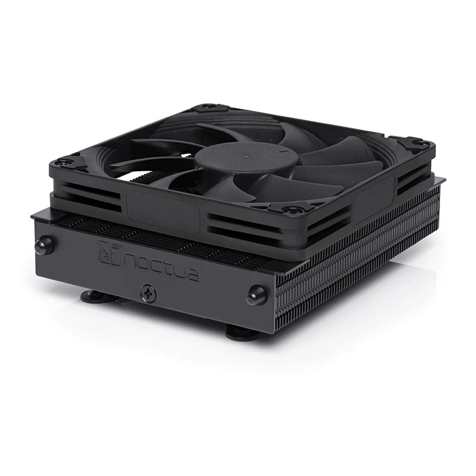 Noctua NH-L9a-AM4 chromax. Черный кулер для процессора 37 мм Ультратонкий чехол ITX тихий