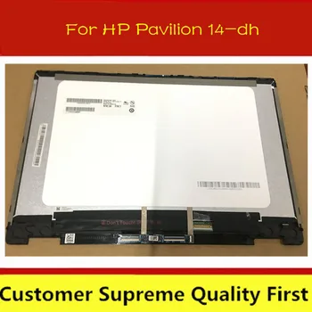 

For HP Pavilion 14-dh 14-dh0000 14-dh1000 x360 Convertible NV140FHM-N4K Laptop Touch Digitizer LCD LED Display Screen With Fr