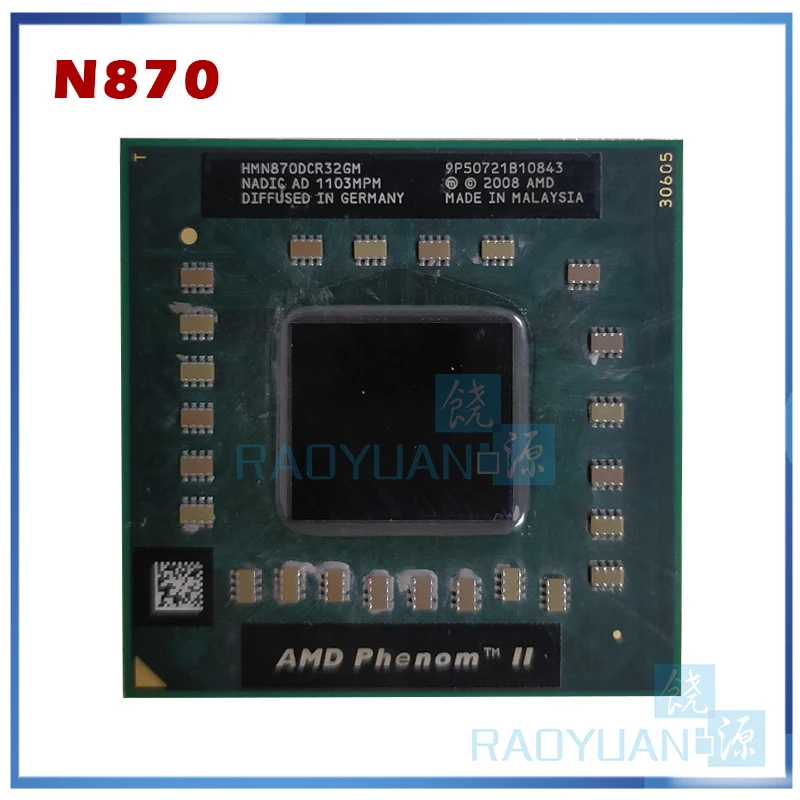 Четырехъядерный процессор AMD Phenom II для мобильного телефона N870 2 3 ГГц трехъядерный