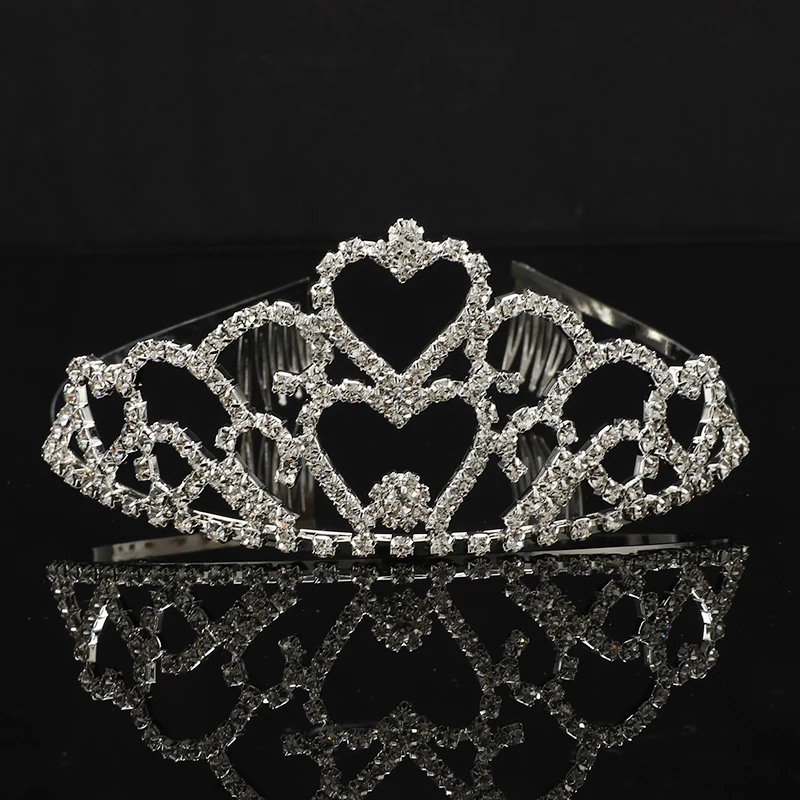 Свадебные аксессуары для волос горный хрусталь диадемы Серебряный головной убор корона невесты Принцесса корона диадема женские модные украшения