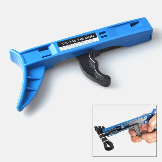 1Db Új Tg-100 Rögzítő És Vágószerszámú Pisztoly Automatikus Feszültség A Nejlon Kábel Nyakkendőhez Speciális Fogók Kézi Szerszámok - Image 2