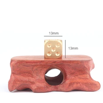 

Durable Home Tools Handheld Brain Power Develop Manual Square Ornament DIY Toy Copper Dice