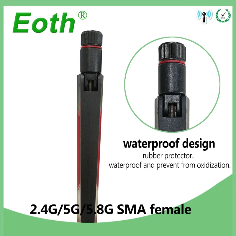 2 4 GHz 5G Hz 5 8 Ghz антенна настоящий 8dBi RP SMA разъем двухдиапазонный 4g 5g 8g wifi женский