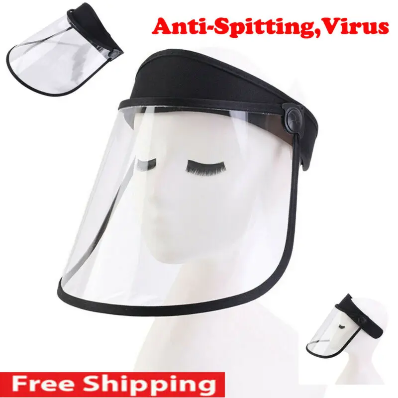 

Outdoor Adjustable Anti-Splash Flu Spitting Bucket Hat Protective Cover Face Shield Fisherman Unisex Cap for Men Women