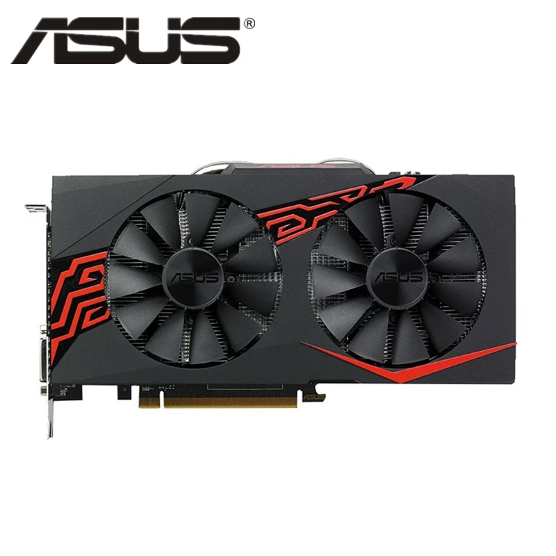 Видеокарта ASUS RX 570 4 Гб GPU Radeon RX570 графические карты AMD компьютерная игровая экран