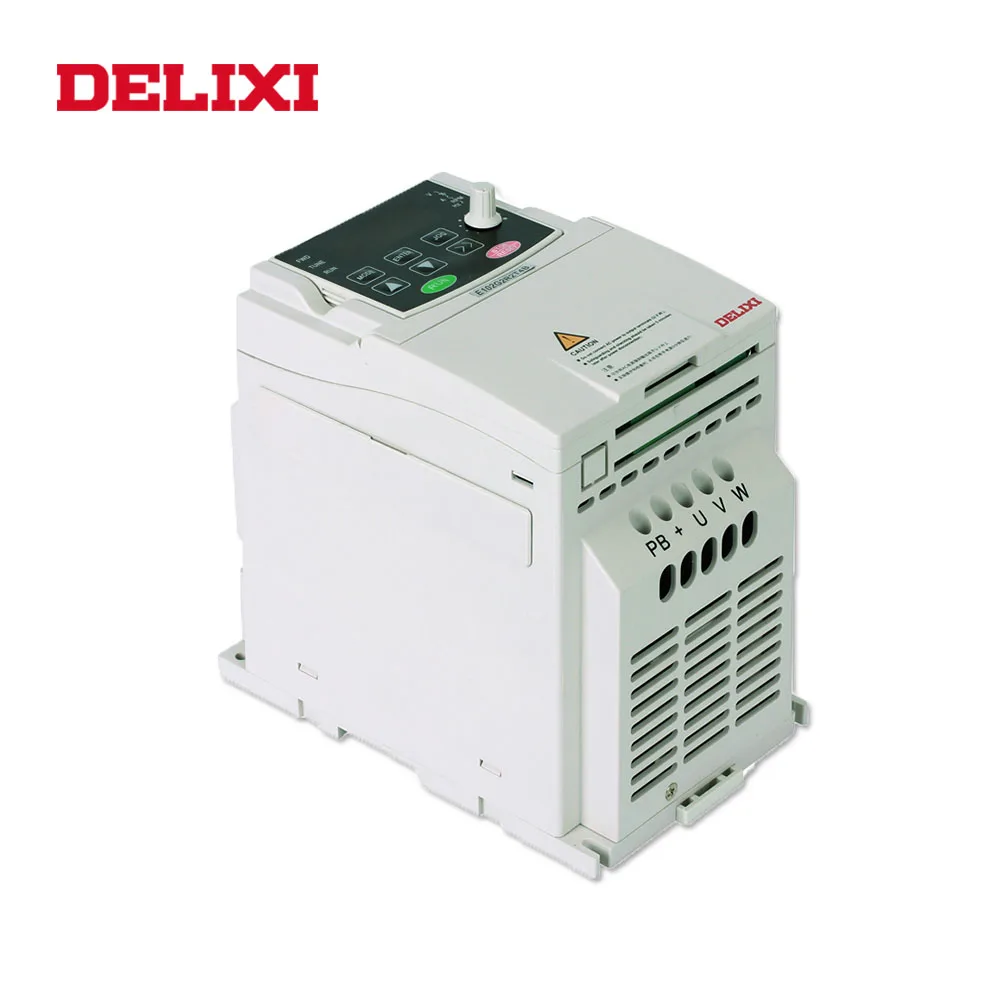 DELIXI AC 220V 1.5KW преобразователь частоты однофазный 3 фазы мощность двигателя Скорость управления 50/60Гц конвертер контроллера с частотно-регулируемым приводом