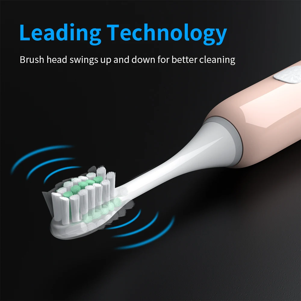 New Adult Electric Toothbrush Sonic Wave Rechargeable IPX7 Waterproof Smart Chip Teethbrush Cup Head USB Rechargeable Clear 40 New Adult Electric Toothbrush Sonic Wave Rechargeable IPX7 Waterproof Smart Chip Teethbrush Cup Head USB Rechargeable Clear 40
