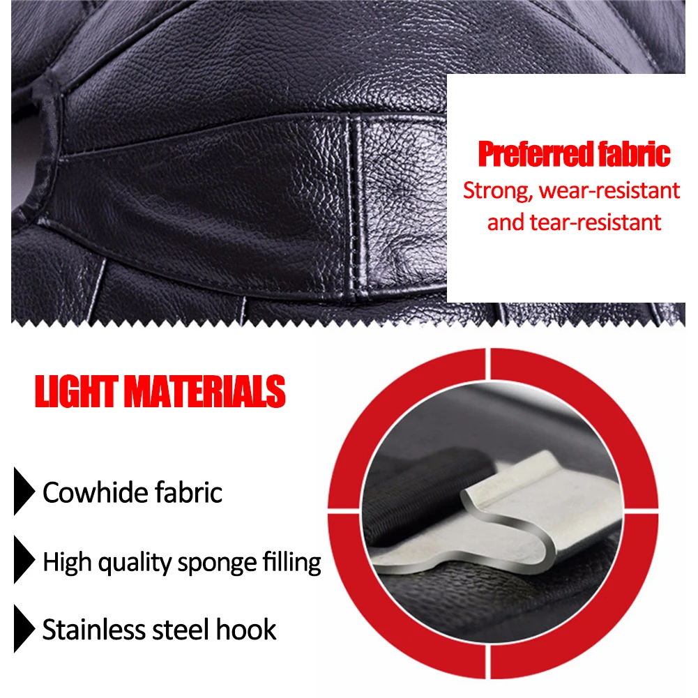 Motorcycle Knee Pads, PU Leather Windproof Leggings Knee Pads, Windproof Warm Motorcycle Electric Car Warm Thick Care Car Store
