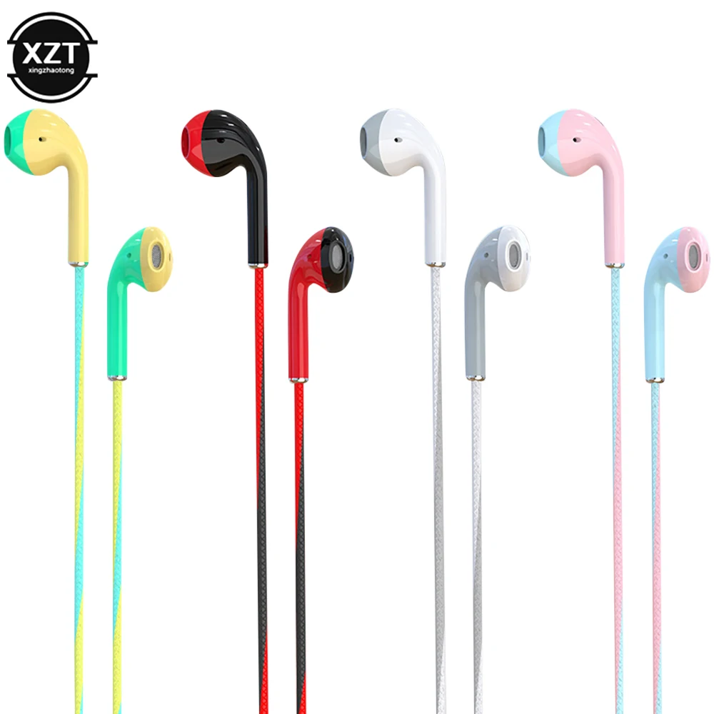 U24 Wire Stereo Earphone 3.5MM IN-Ear Headphone Running Music Game Earphone Noise Cancel For Mobile Phone PC PAD Laptop With Mic 2