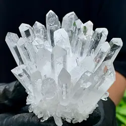 Natural white phantom quartz crystal cluster mineral samples heal home office decoration