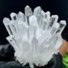 Natural white phantom quartz crystal cluster mineral samples heal home office decoration 1