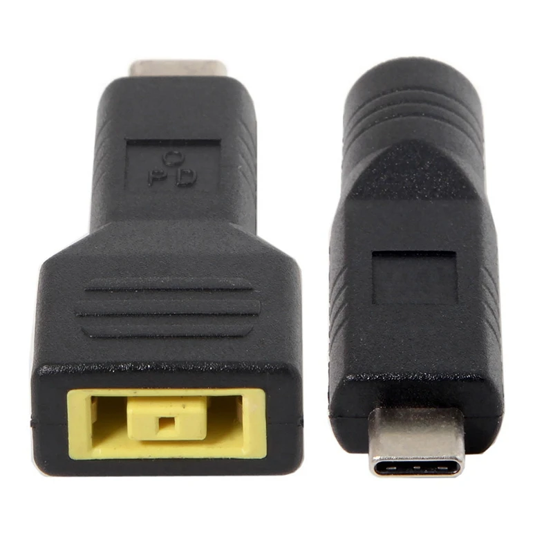 Прямоугольный разъем для входа Lenovo в USB C питания Type зарядный адаптер ноутбука и DC