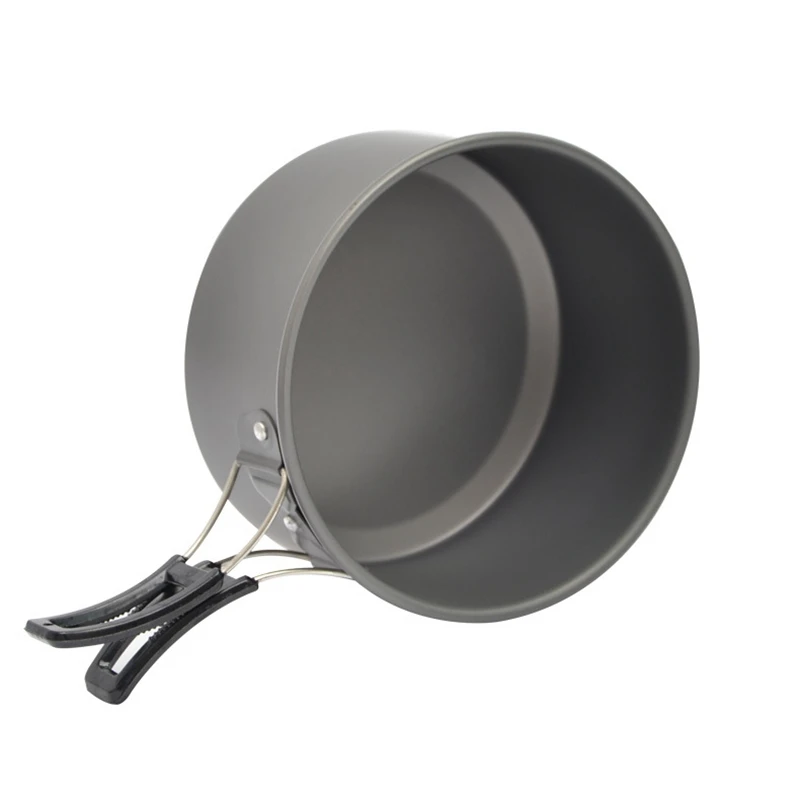 Outdoor Portable 4-5 People Stove Set Pot Combination Multi-Person Alumina Non-Stick Pot Camping Pot