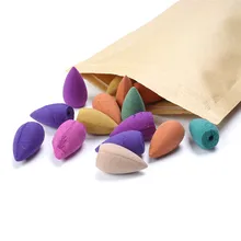 40 шт./компл. смешанные цвета натуральный ладан Роза Жасмин Лаванда османтус Сакура дым конус курильница для благовоний пуля