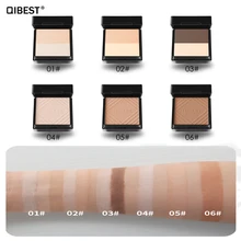 Макияж qibest пудра для лица водостойкая отбеливание ярче пудра для лица матовая масляная контурная основа для макияжа