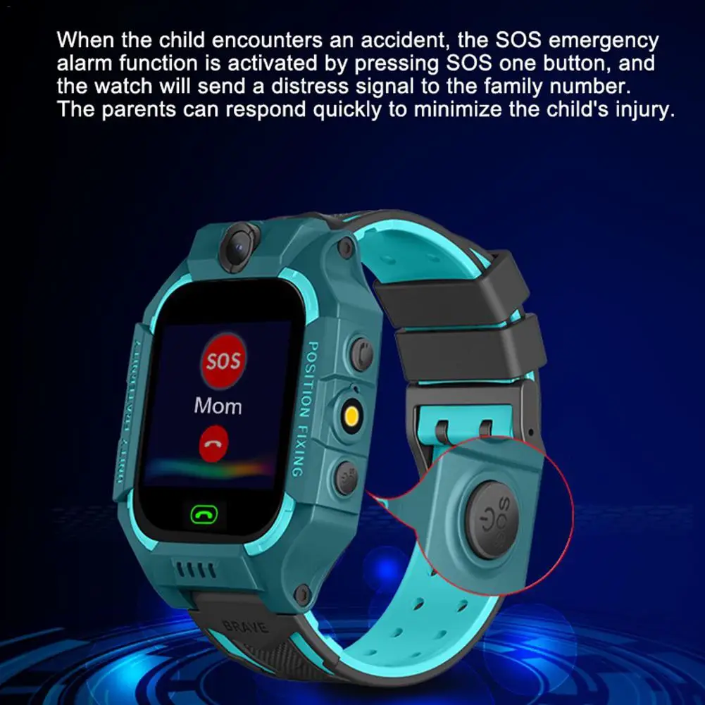 Z6 Детские Смарт-часы IP67 Водонепроницаемый 2G sim-карта GPS камера для отслеживания SOS Вызов анти-потеря дети Смарт-часы телефон