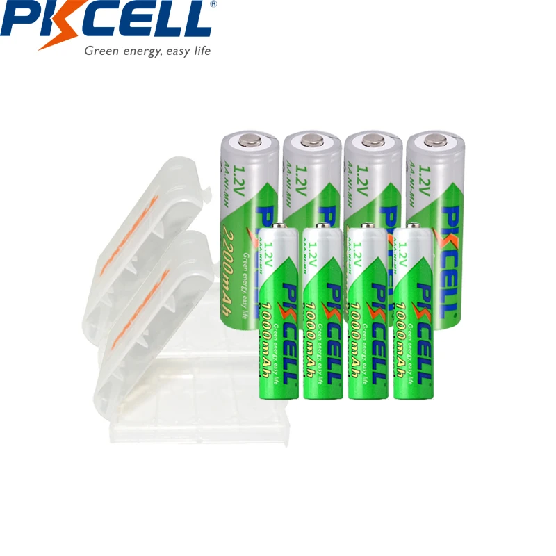 PKCELL Paquete De 20 Pilas AA, Baterías Dobles A, Batería De Carbono De Alto Rendimiento De 1.5 V Para Velas LED, Reloj, Mandos Remotos, Linternas