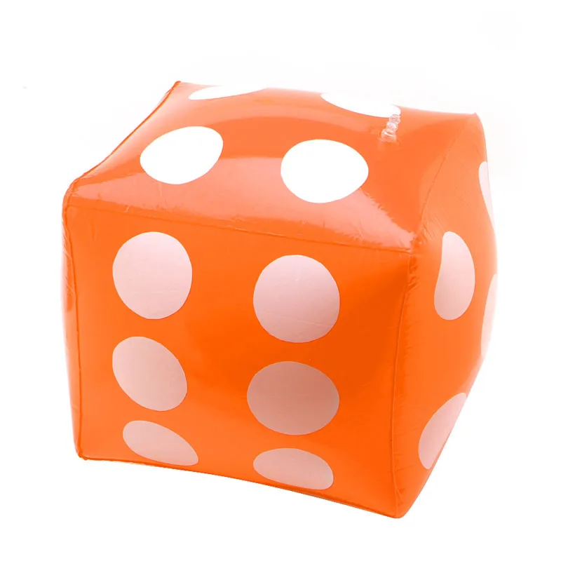 30Cm inflatable multi color blow-up cube pvc dice toy game toy new NA
