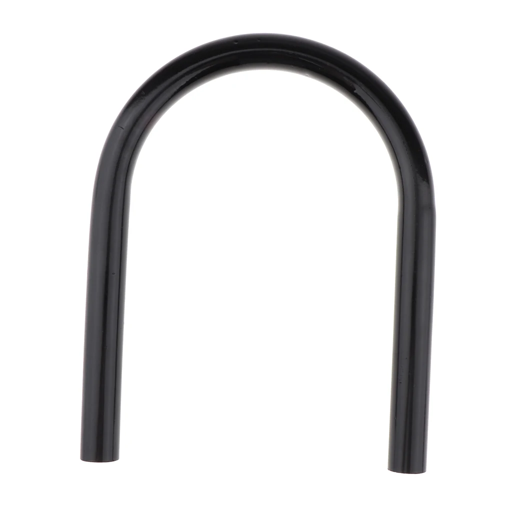 175mm Metal Rear Seat Frame Hoop Safety Grab Bar Hand Rail for Motorcycle Universal, Black