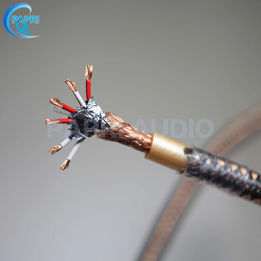 PAPRI HIFI DIY динамик кабель MPS M 9 6N OCC 99.9999% аудио провод для XLR CD плеера Усилитель RCA