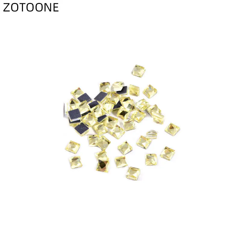 ZOTOONE Hotfix Стразы для одежды DMC 6 мм DIY Кристалл страз аппликация Flatback Стразы наклейки украшения Дизайн ногтей G