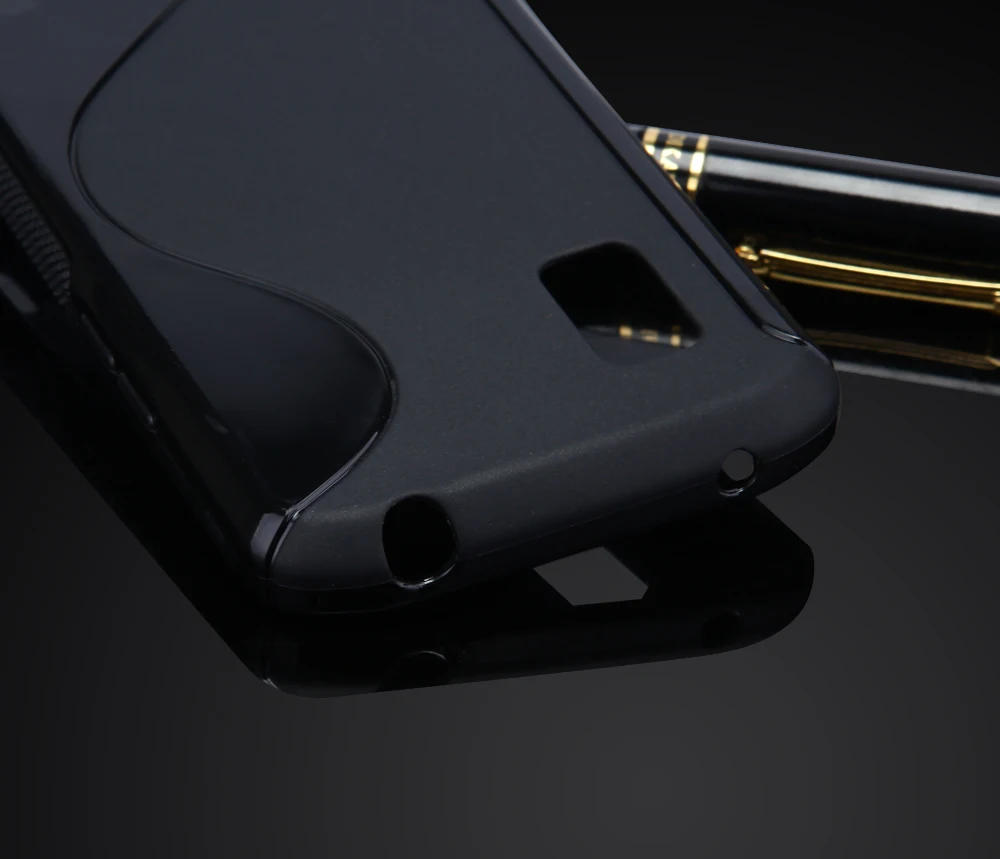 Тонкий мягкий чехол из ТПУ с защитой от скольжения S LINE для LG Google Nexus 4 E960 Мягкий