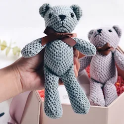 Oso de peluche de 18 20CM, bonito vestido, colgante de conejo, muñecas, regalos, decoración de fiesta de cumpleaños y boda