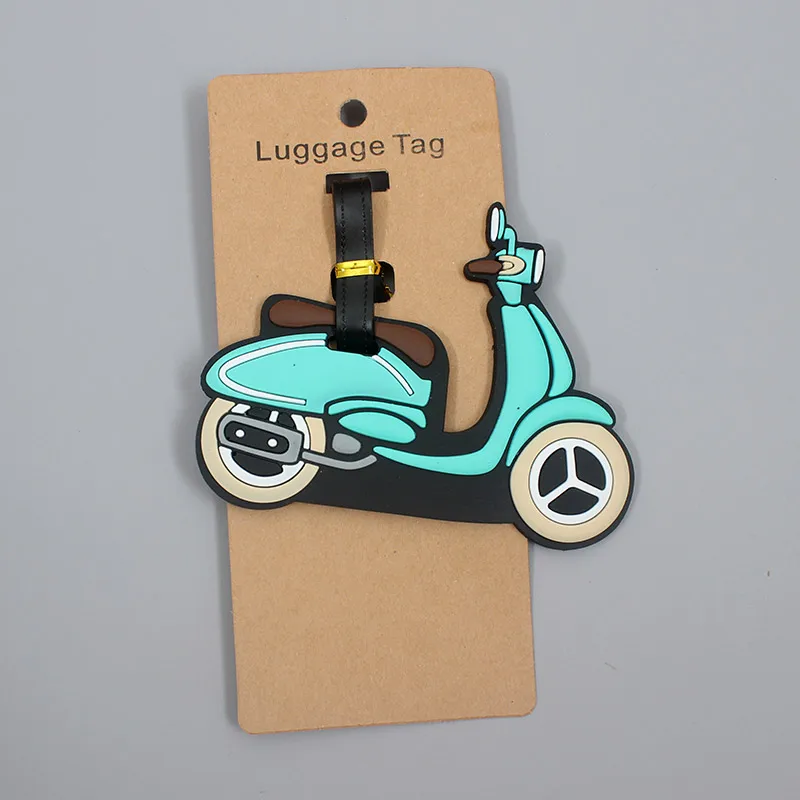 Creative Plane & Car Luggage Travel Accessories Tag Silica Gel Suitcase ID Addres Holder Baggage Boarding Tag Portable Label 6