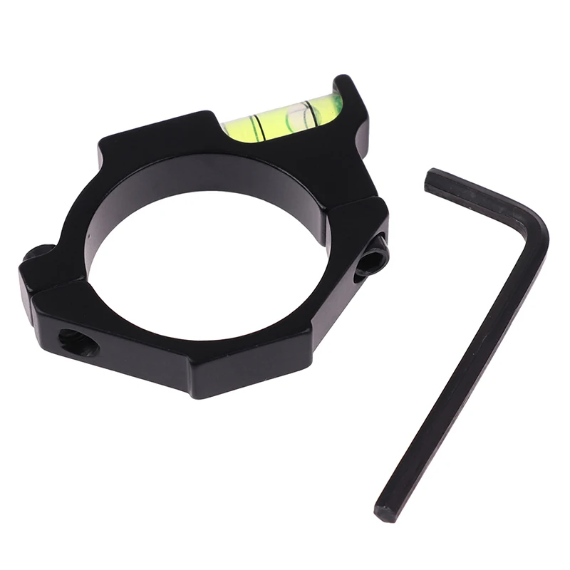 Bubble Level Fixture Balance Pipe Clamp Bracket Rifle Airgun Scope Ring Bubble Level for Airsoft Hunting Gun Rifle Scope