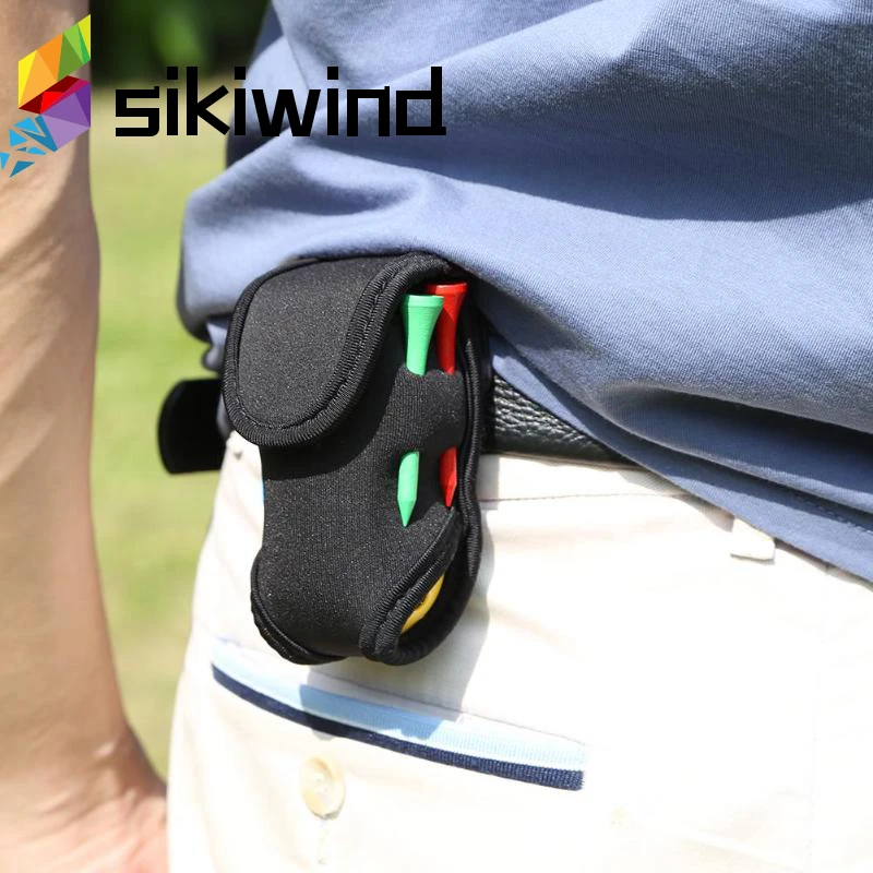 Супер эластичный мини портативный держатель для мяча для гольфа, маленькая сумка SBR, неопреновый поясной пакет, инструмент для хранения, аксессуары для гольфа Z70