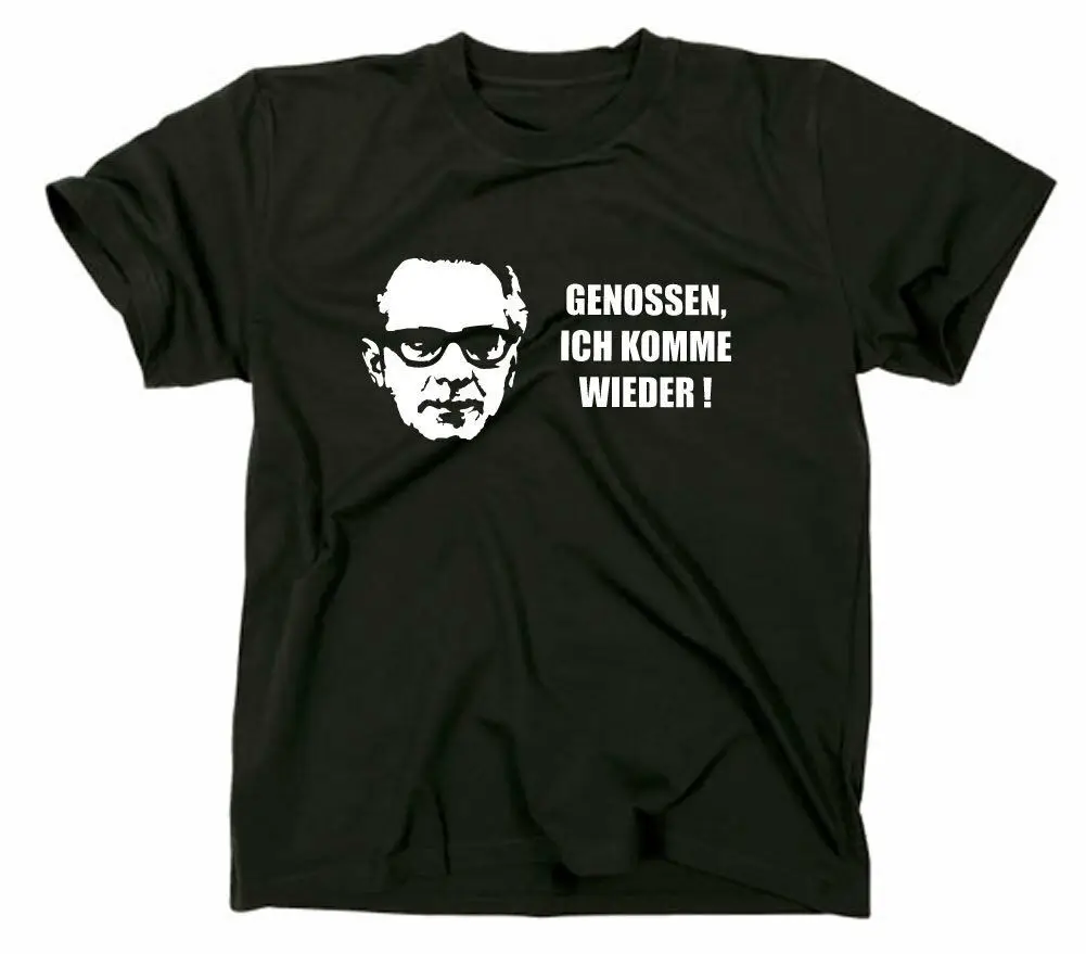 Honecker я вернусь Funshirt GDR Ossie Fun Saxony brandenberg SED-show оригинальное название | Мужская одежда