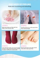 Putimi Peach Feet Mask Remove Dead Skin Cuticles Heels Socks for Pedicure Exfoliating Foot Mask Foot Peeling Mask Foot Care 6