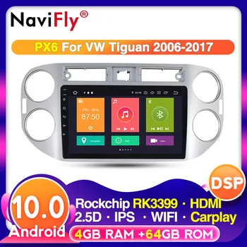 

4G LTE 4+64G IPS DSP Android 10 Car Radio Multimedia Video Player Navigator GPS for VW tiguan 2010 - 2016 With Canbus WIFI USB