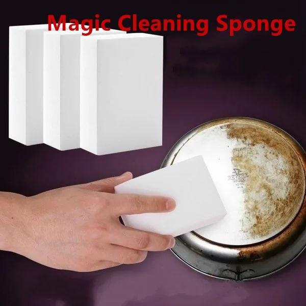 20pcs Multi-function Magic Melamine Sponge Eraser Cleaner Cleaning Sponges Kitchen Bathroom 100x60x20mm | Дом и сад