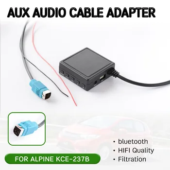 

bluetooth Aux Receiver Cable Adapter with USB,mic for KCE-237B Hands-free Hifi audio interface for Alpine 2009+ CDE-W203Ri