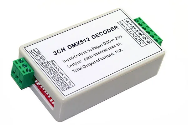 Лучшая цена 1 шт. DC5V-24V 3CH dmx512 контроллер 3 канала группа 2 клавиши 1А каждый канал