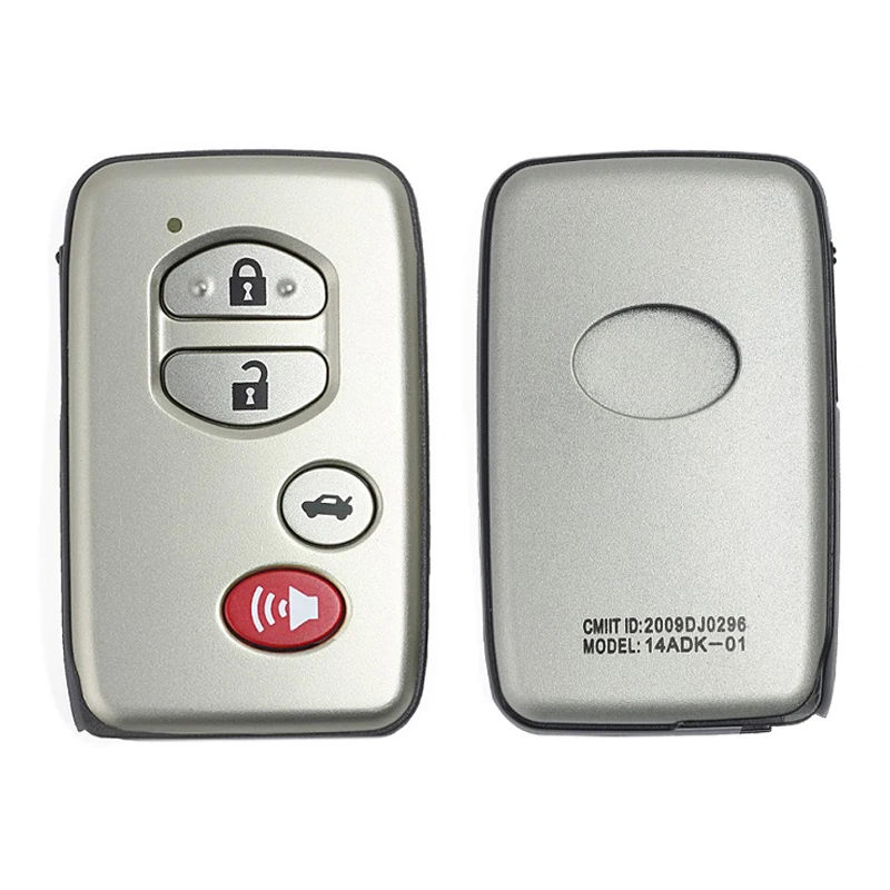 

CN007201 Aftermarket For Toyota Aurion 2007+ Smart Key 4 Buttons B53EA A433 P1 D4 4D-67 433MHz 89904-33100 Keyless Go