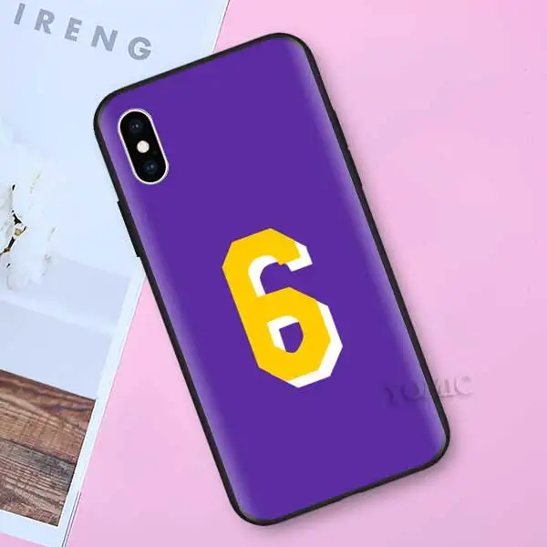 I008 Баскетбольные силиконовые чехлы для Apple iPhone 11 Pro, XR, X, XS MAX, 7, 8, 6, 6S Plus, 5, 5S, SE, 5C, черные мягкие чехлы для телефона, 23, 24 - Цвет: I008