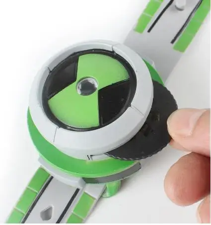 Высокое качество BEN 10 Часы Omnitrix игрушки для детей прожектор Часы подлинный проектор средняя поддержка детей Рождество