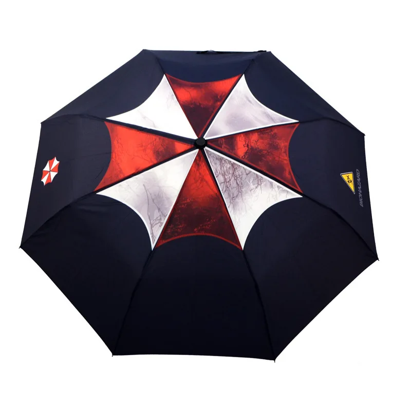 Biohazard Resident Umbrella Corporation Parapluie Rain Men 3 Folding Manual  Paraguas Hombre Novelty Items|Umbrellas| - AliExpress