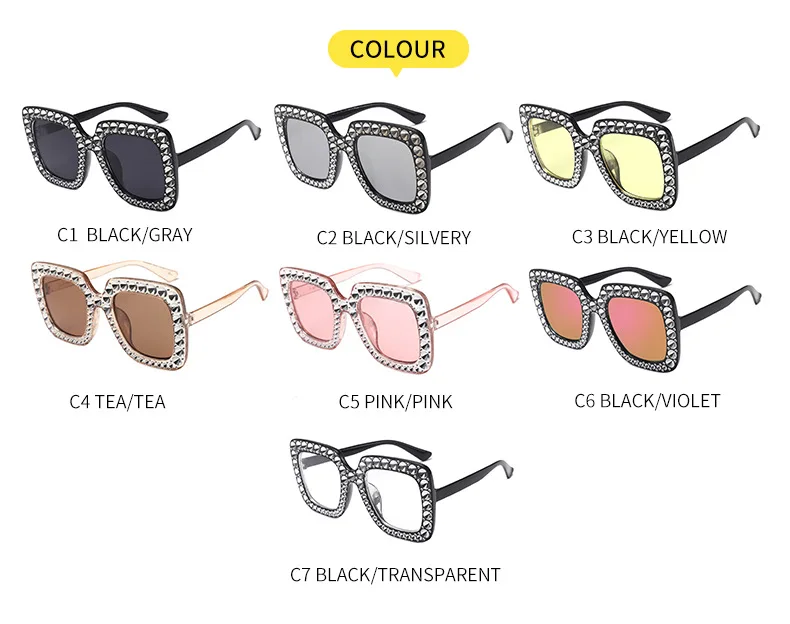 Новые солнцезащитные очки с имитацией бриллиантов, Европейская и американская мода, женские солнцезащитные очки, модные взрывные очки UV400