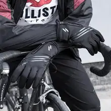 Зимние лыжные перчатки мужские женские модные черные велосипедные теплые ветрозащитные водонепроницаемые перчатки с сенсорным экраном женские нескользящие перчатки для верховой езды