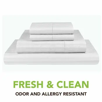 

4 PCS Bamboo Bed Sheet Set With Pillowcase Deep Pockets Eco Friendly Bedding Set Anti-Bacteria Soft Bed Sheet Sets Hotel Home