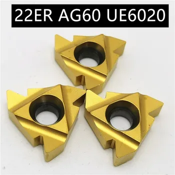 

10PCS 22ER AG60 UE6020 High Quality Carbide Blade Thread Turning Tool Metal Turning Machine Tool Parts Lathe Tool