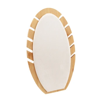 

Novelty Handmade Wooden Flame Shape Necklace Chain Jewelry Display Stand Wedding Party Gift