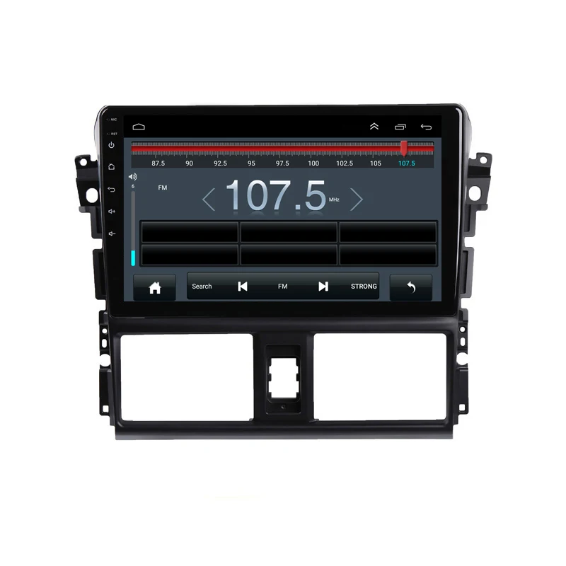 Sale 9" 2.5D IPS Android 9.1 Car DVD Multimedia Player GPS For Toyota Vios YARIS 2014 2015 2016 car radio DSP 32EQ stereo navigation 3